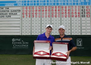 Stewart and Connor Cink win 2013 PNC Father Son Challenge (Photographer: Nigel Worrall)