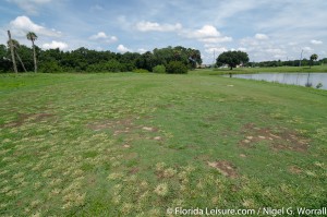 The once signature green at 3rd hole at Kissimmee Oaks Golf Club - 22 June 2015 (Photographer: Nigel G Worrall)